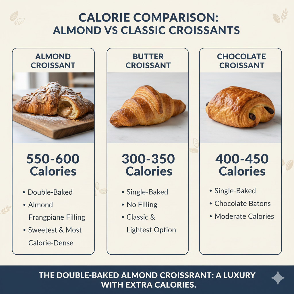 Comparison: Almond vs. Butter Croissant vs. Chocolate Croissant