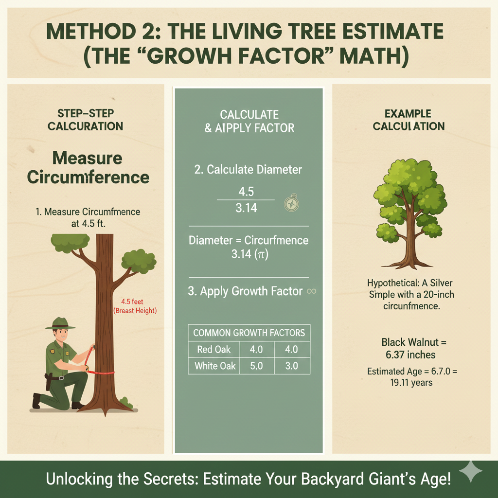 Method 2: The Living Tree Estimate (The "Growth Factor" Math)