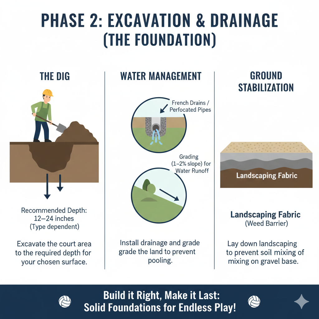 Excavation and Drainage (The Foundation)