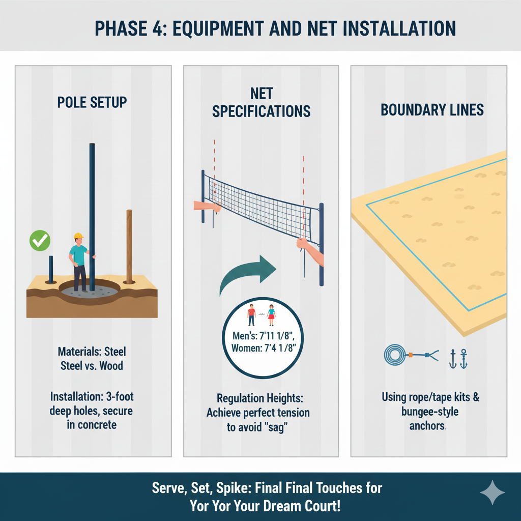 Equipment and Net Installation
