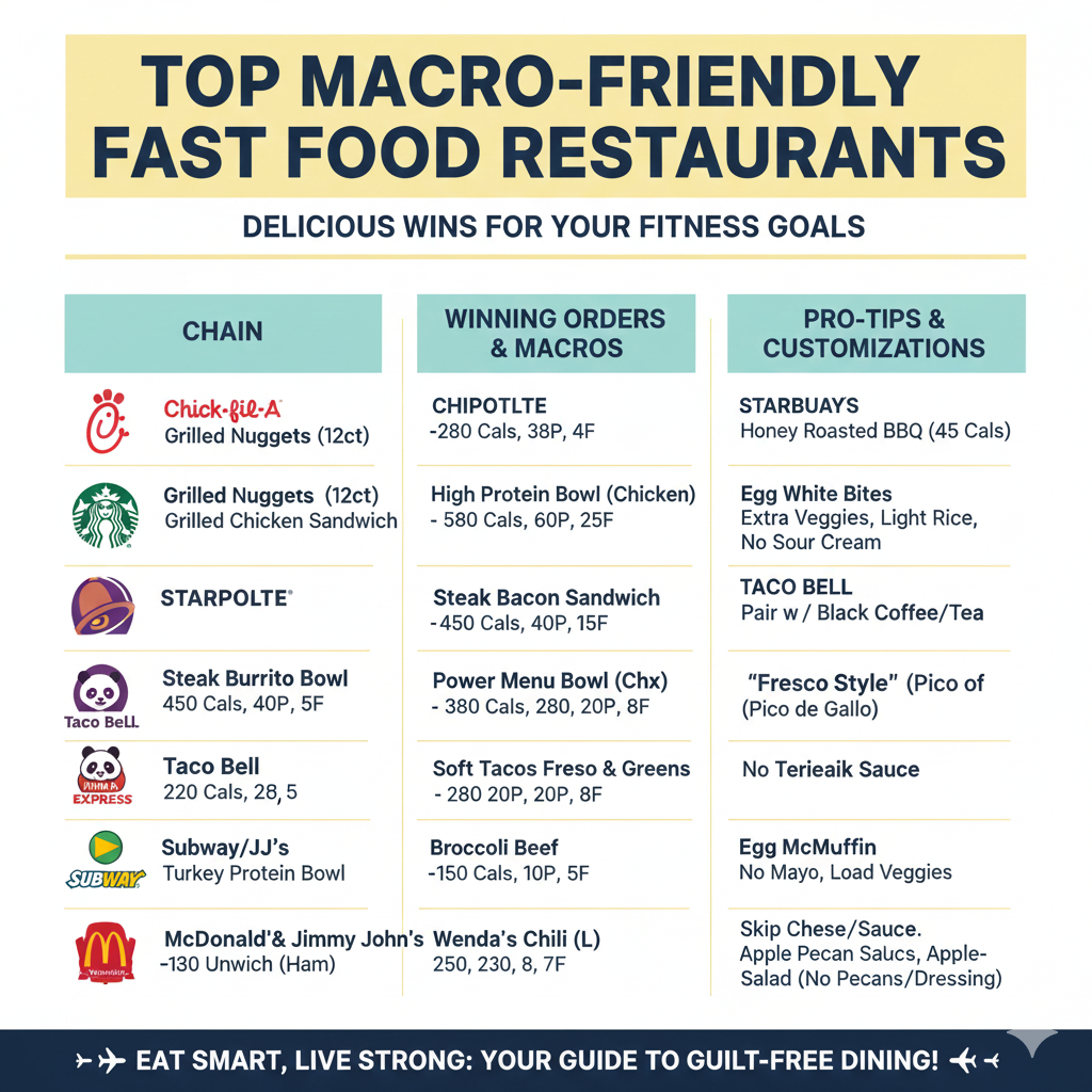 Top Macro-Friendly Fast Food Restaurants (Deep Dive)