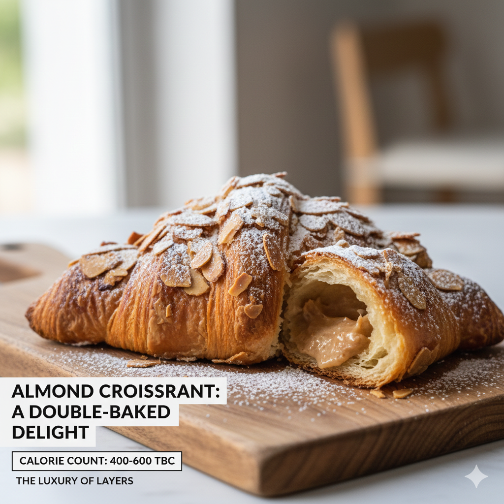how many calories in almond croissant