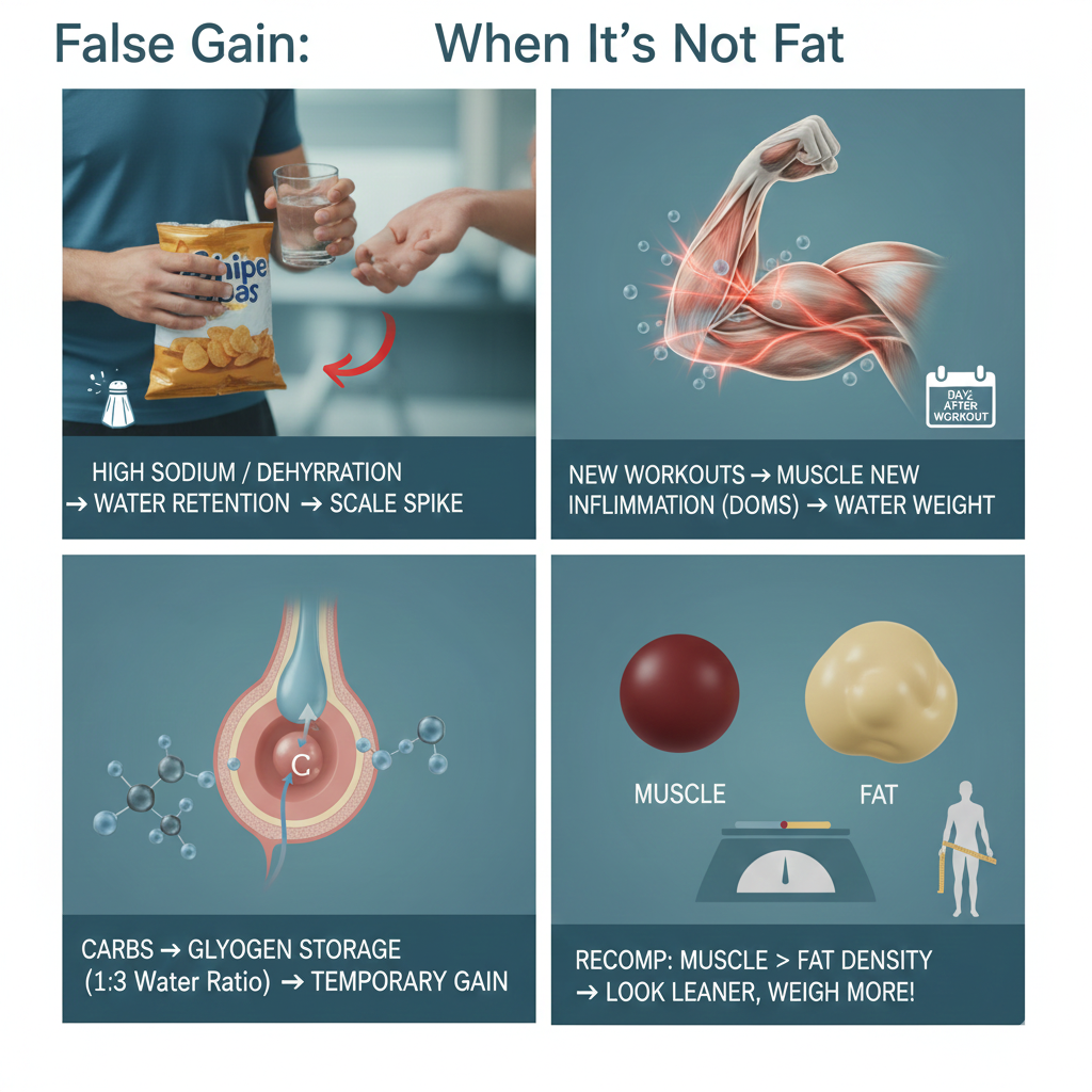 The "False" Gain: When It’s Not Fat